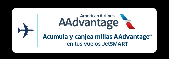 Acumula millas AAdvantage en tus vuelos JetSMART