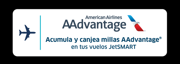 Acumula millas AAdvantage en tus vuelos JetSMART