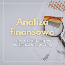 Financial analysis for non-financial managers cover image with charts, graphs and magnifying glass on financial reports