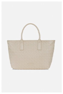 Kremowa torebka shopper damska