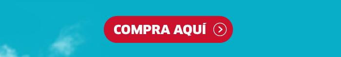 Red call-to-action button labelled "Compra Aquí" on turquoise background linking to product purchase page