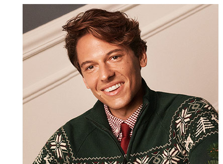 Zielony sweter męski z bawełny