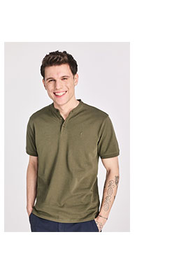 Koszulka polo męska w kolorze khaki