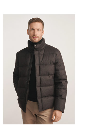 Kurtka męska w kolorze grafitowym