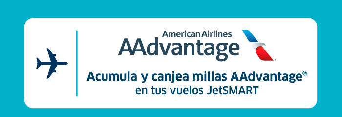 Acumula millas AAdvantage en tus vuelos JetSMART