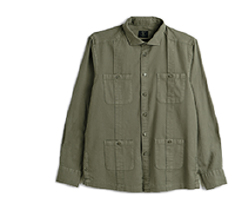 Camisa cuabana musgo - La Garrocha