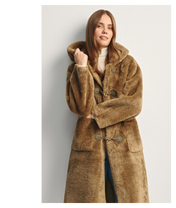 Futro damskie w kolorze khaki