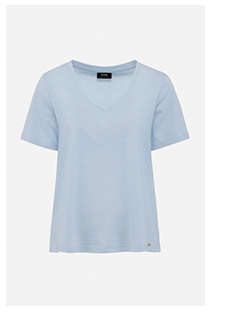Błękitny t-shirt damski basic